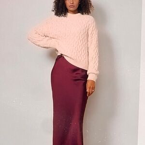 Evereve Rich Burgundy Pencil Skirt
